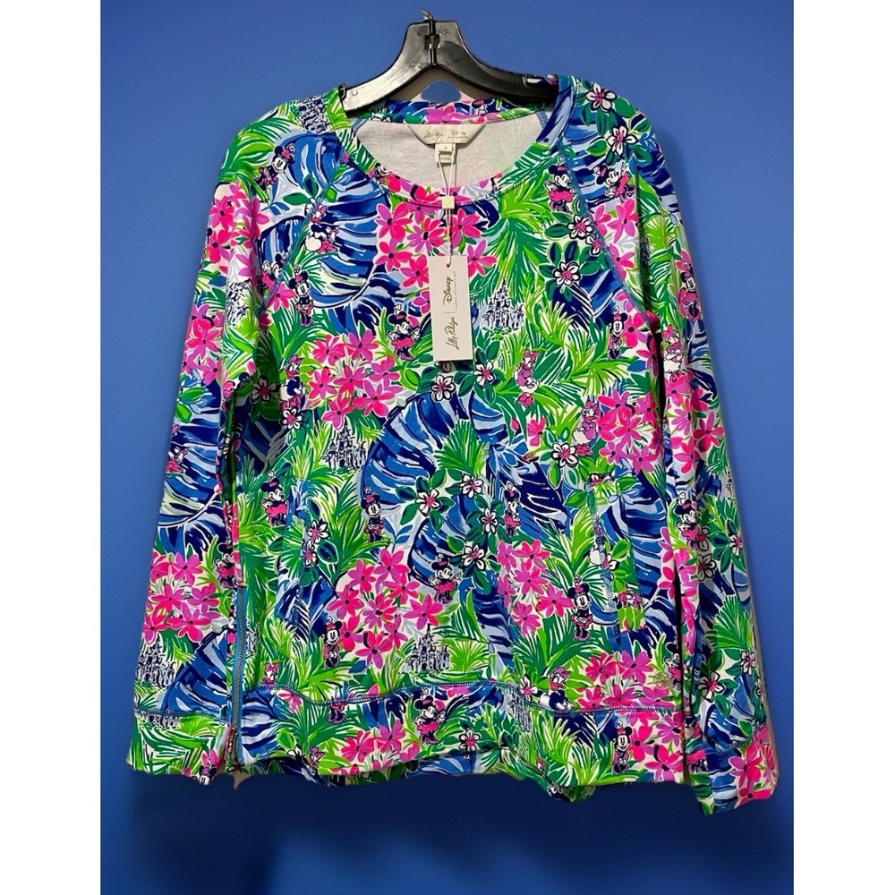 NEW Lilly Pulitzer X Disney Dreamin' Beachcomber Pullover Sweatshirt Size Medium
